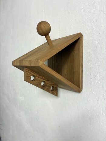 Holz Helmhalter Helmgarderobe