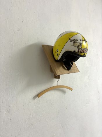 Wooden Shelf for Helmets